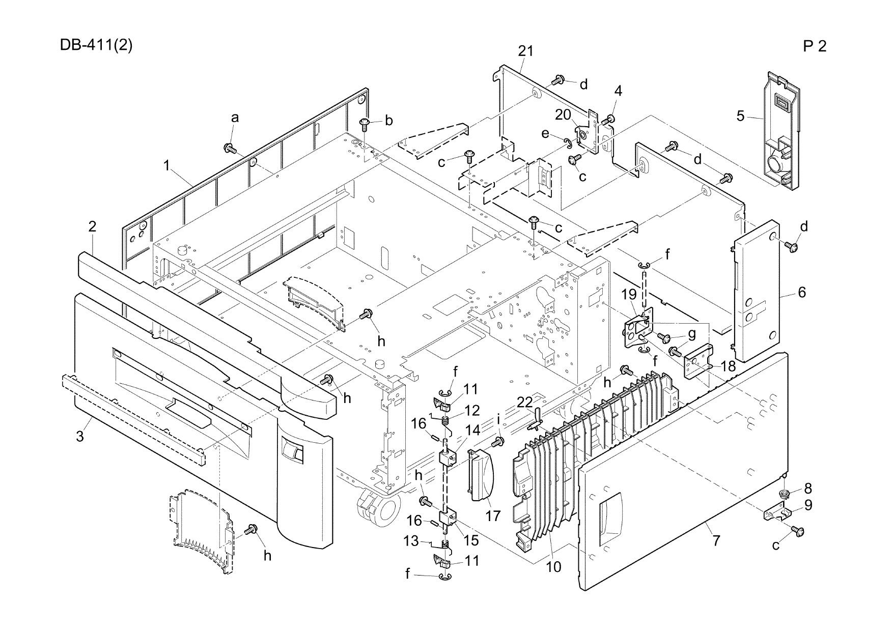 Konica-Minolta Options DB-411 Parts Manual-4